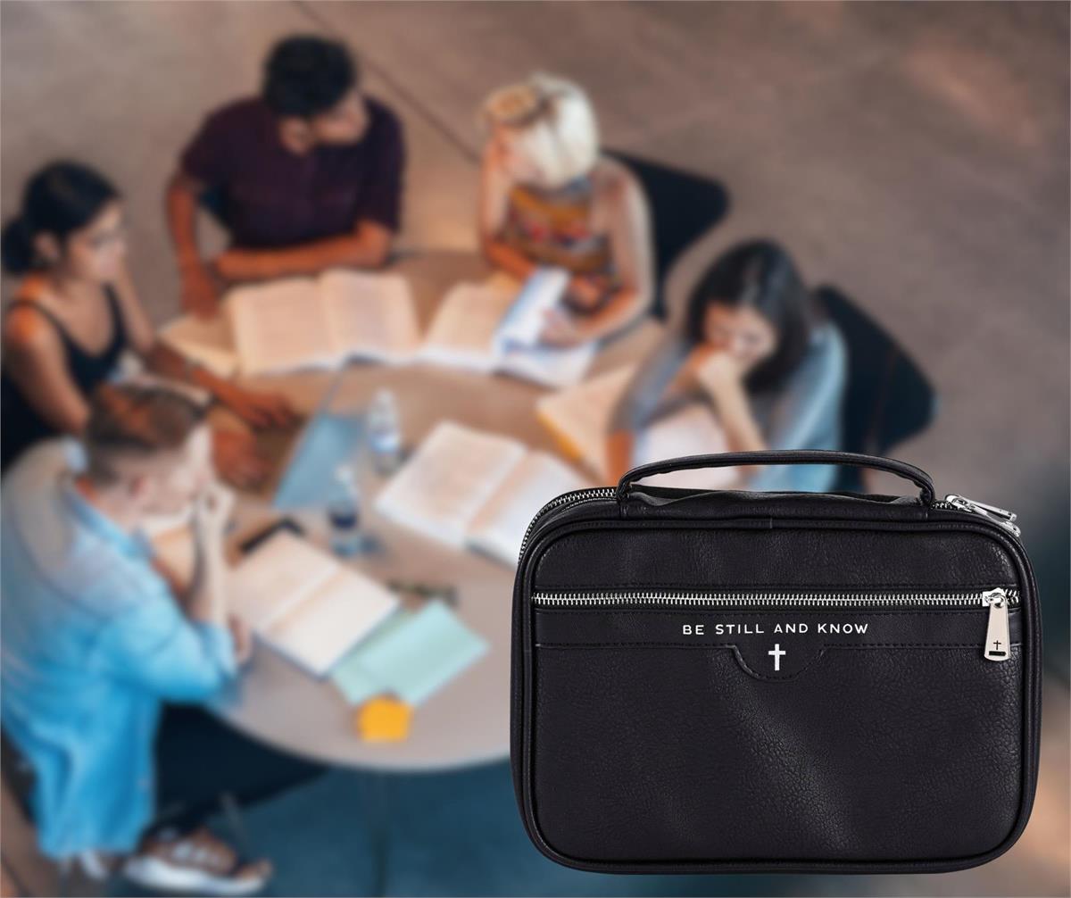 Bible Case Be Still Black XLarge by Dicksons, product view 7
