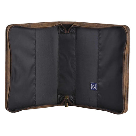White Dove Designs Bible Cover-Cross-Suede Look-Brown-XLG by Dicksons, product view 5