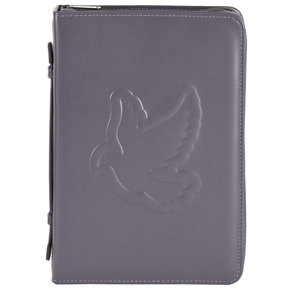 Bible Case Embossed Dove Gray XLarge by Dicksons