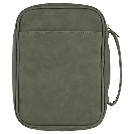 White Dove Designs Bible Cover-Embroidered Cross-Green-XLG by Dicksons, product view 2