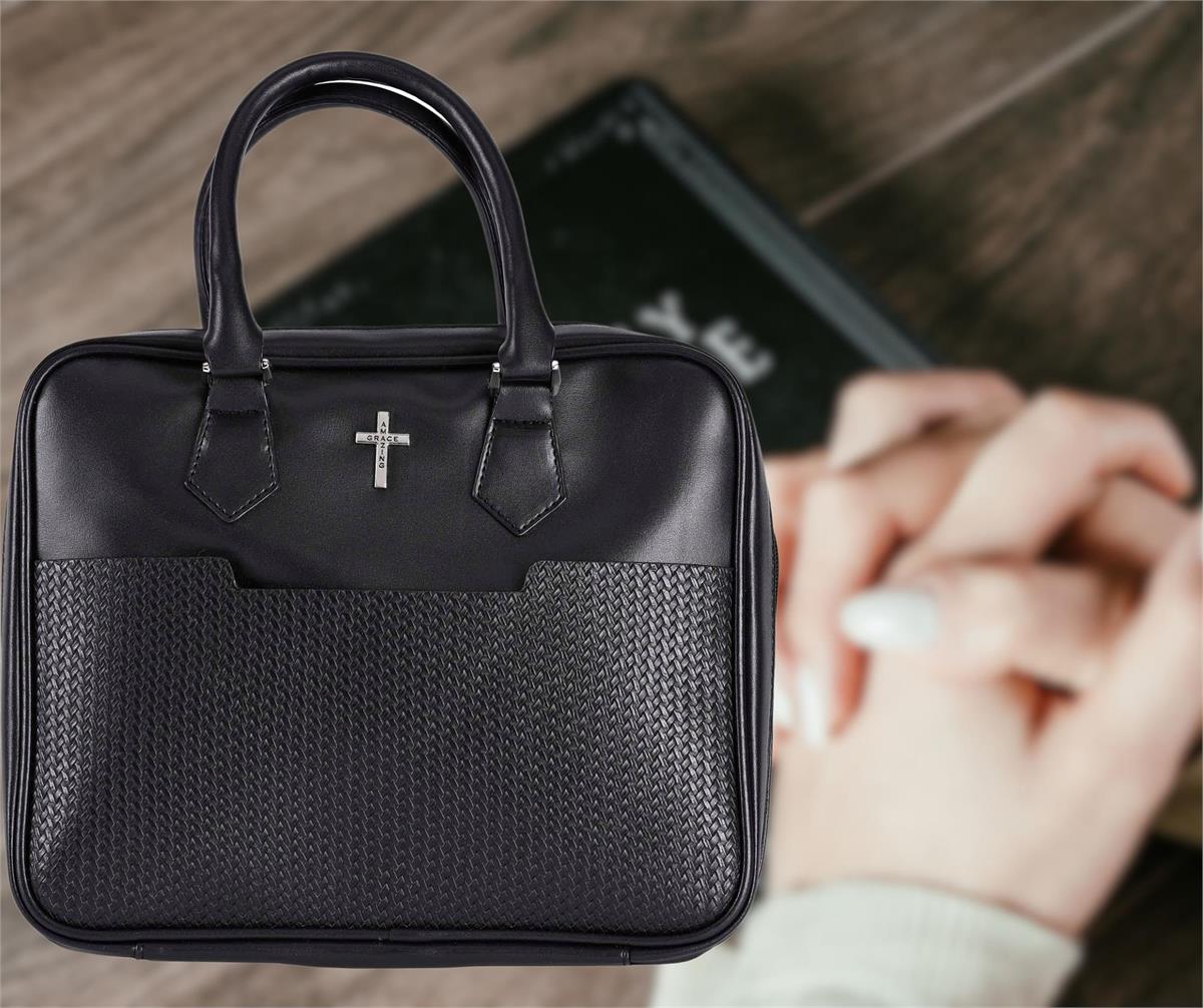 Bible Case Amazing Grace Black XLarge by Dicksons, product view 5