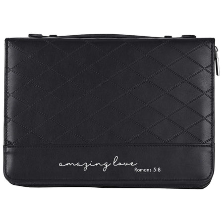 Bible Case Quilted Amazing Love Black by Dicksons
