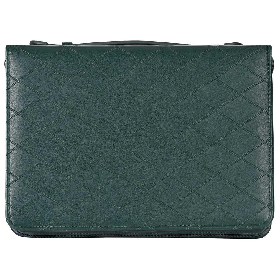 Bible Case Quilted Be Still Green XLarge by Dicksons, product view 2