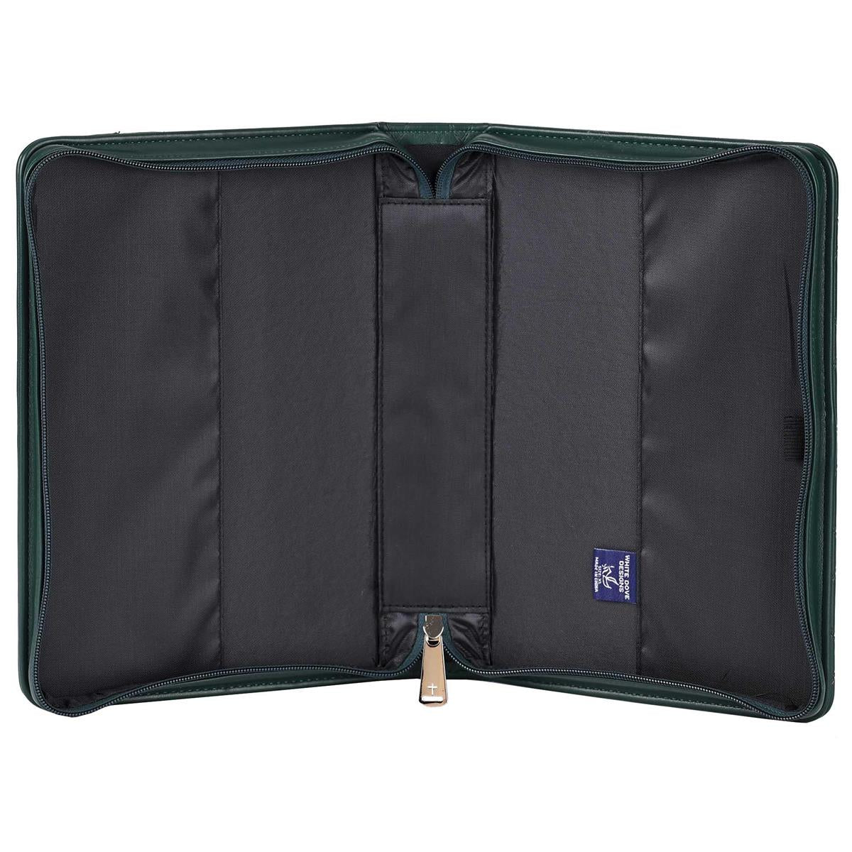 Bible Case Quilted Be Still Green XLarge by Dicksons, product view 5