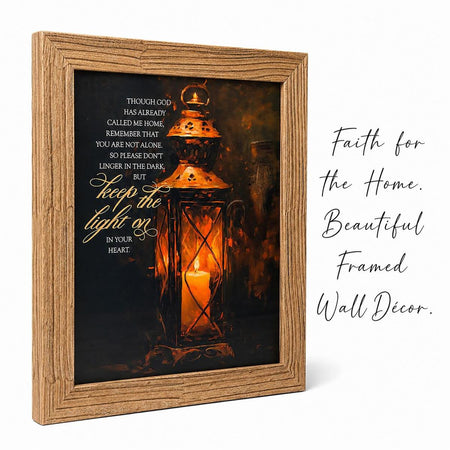 Framed Wall Art Lantern Keep The Light by Dicksons, product view 2