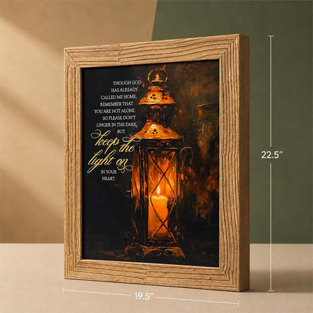 Framed Wall Art Lantern Keep The Light by Dicksons, product view 3
