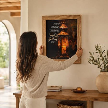 Framed Wall Art Lantern Keep The Light by Dicksons, product view 6