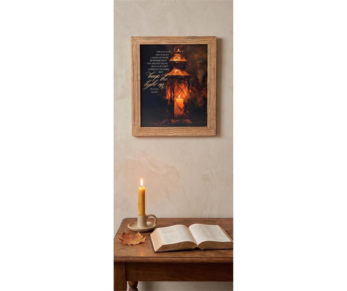 Framed Wall Art Lantern Keep The Light by Dicksons, product view 7