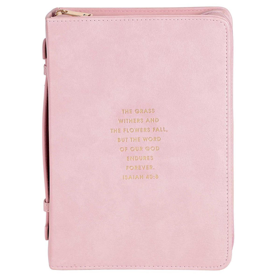 Bible Cover Grass Withers Pink XL by Dicksons