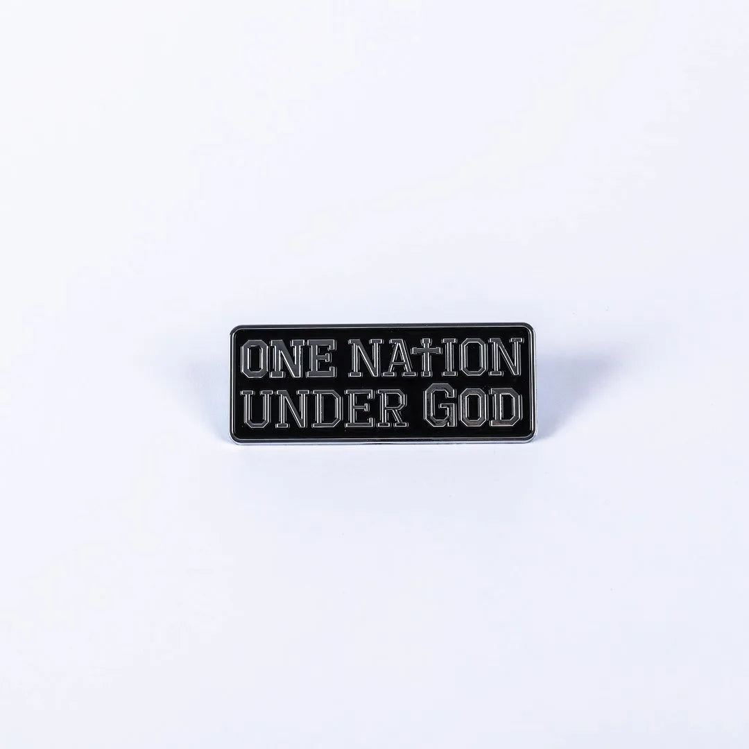 AUTO EMBLEM ONE NATION UNDER GOD SILVER PK6