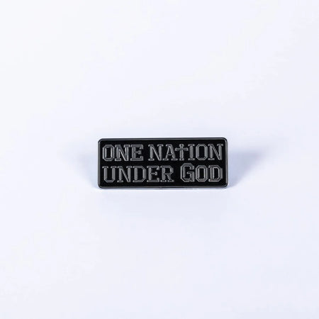 AUTO EMBLEM ONE NATION UNDER GOD SILVER PK6