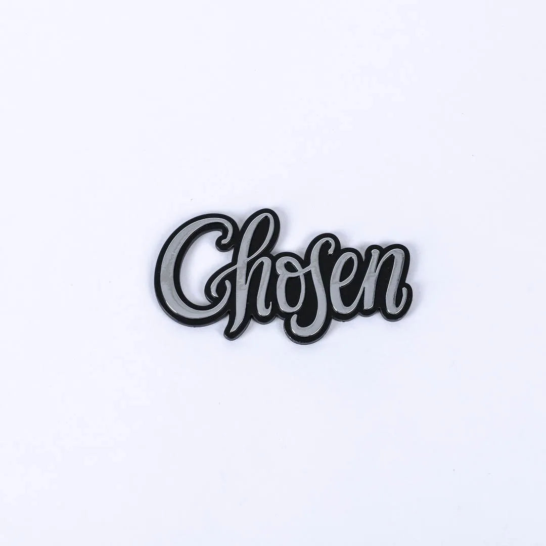 AUTO EMBLEM CHOSEN SILVER PK6