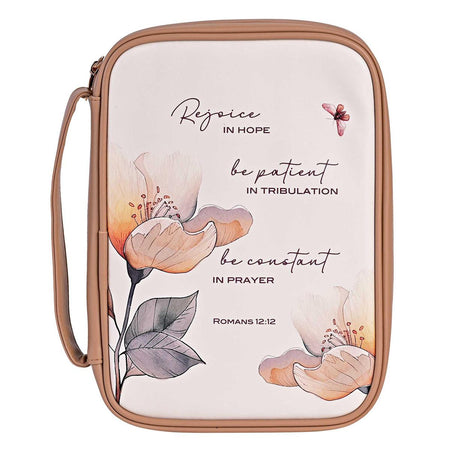 Bible Case Rejoice Rom. 12:12 Tan by Dicksons