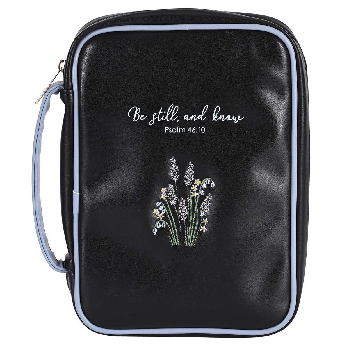 Bible Case Black Ps. 46:10 Be Still XL by Dicksons