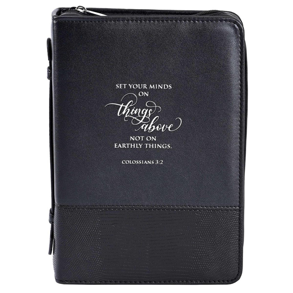 Bible Case Set Your Mind On Black XL by Dicksons