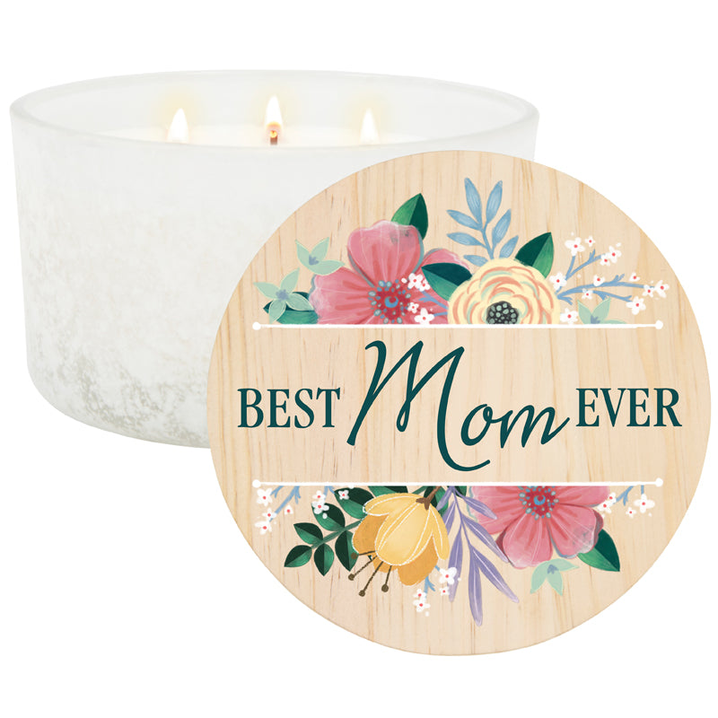 "Best Mom" 3-Wick Candle by Anchor Christian Distributors, product view 2