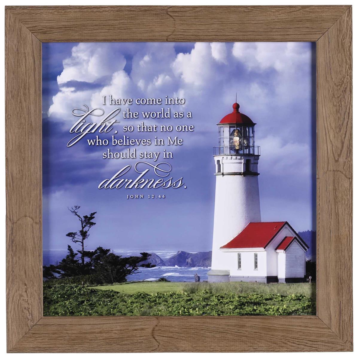 Framed Wall Art Red Roof Lighthouse by Dicksons, product view 2