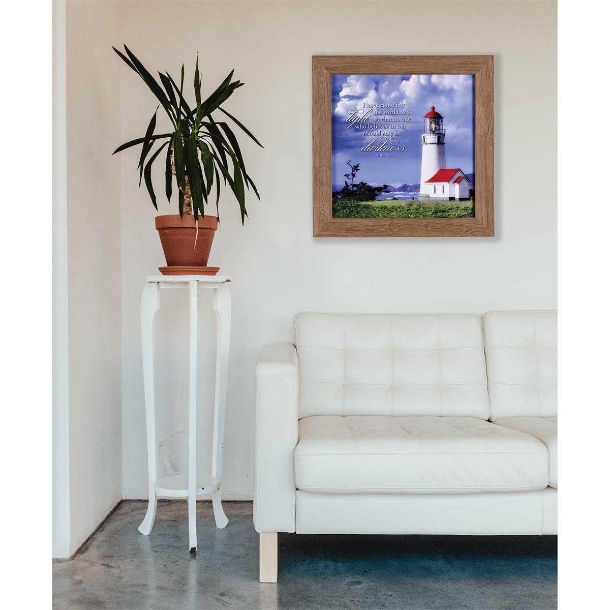 Framed Wall Art Red Roof Lighthouse by Dicksons, product view 4