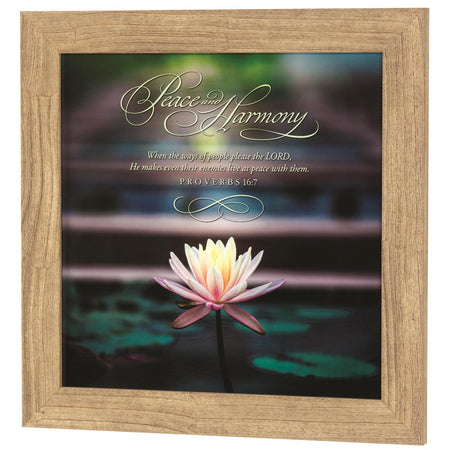 Framed Wall Art Peace Harmony Prov.16:7 by Dicksons