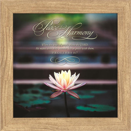 Framed Wall Art Peace Harmony Prov.16:7 by Dicksons, product view 2