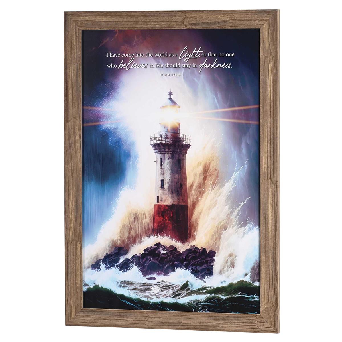 Framed Wall Art Stormy Lighthouse by Dicksons
