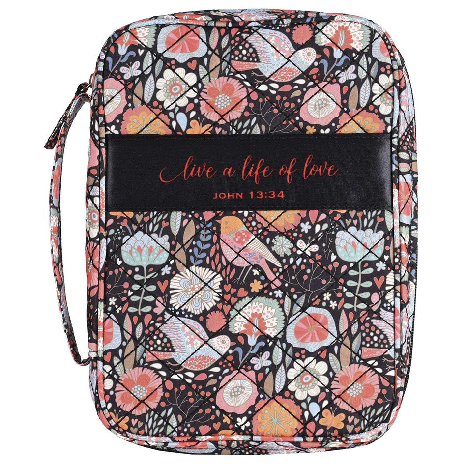 Bible Case Quilted Life Of Love Black XL by Dicksons