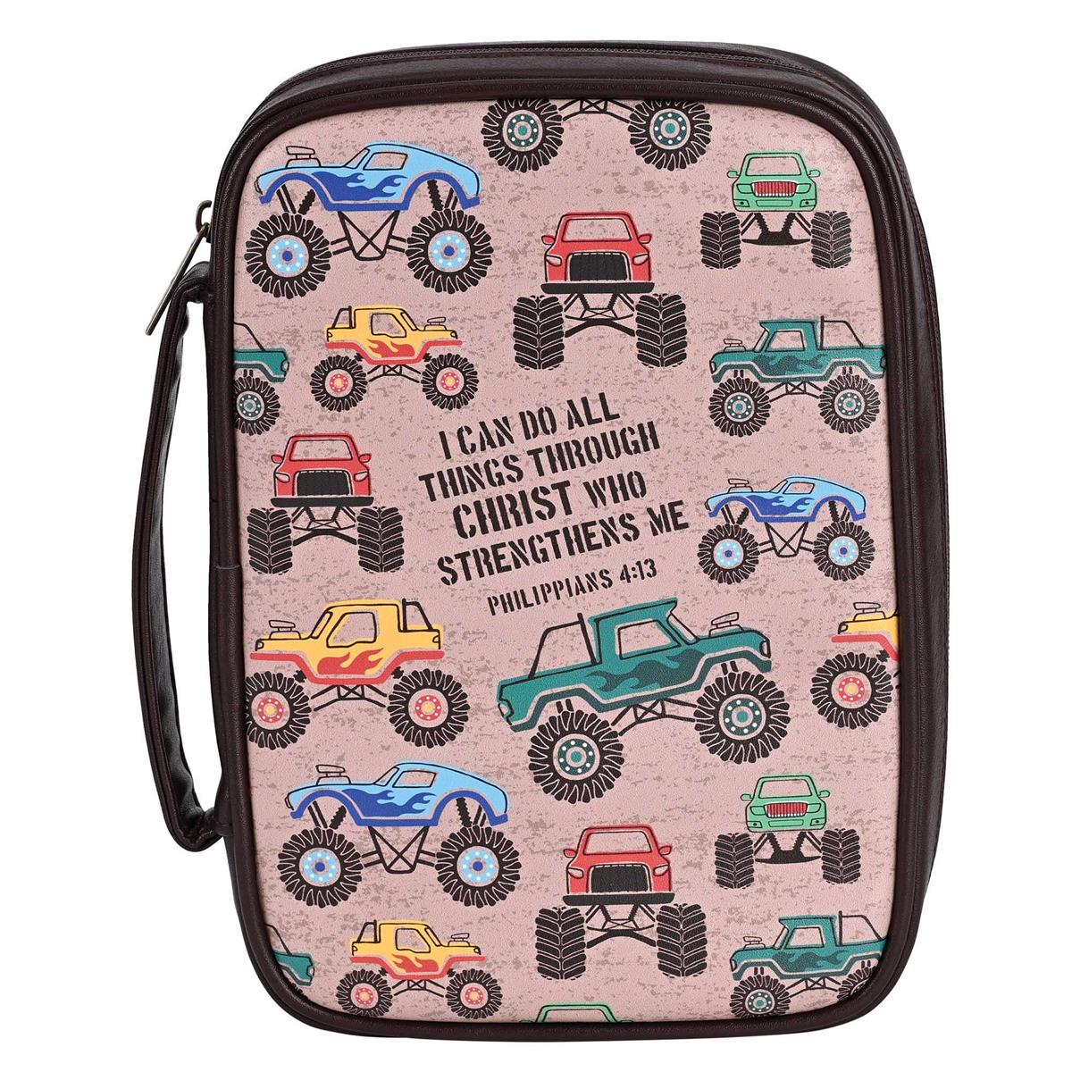 Bible Case I Can Do All Things Trucks Large by Dicksons