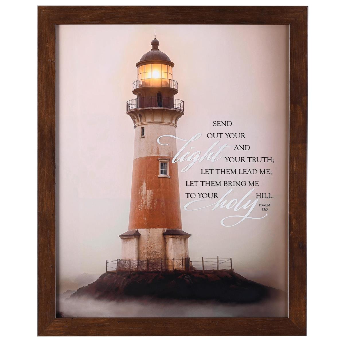 Framed Wall Art Lighthouse Send Light by Dicksons, product view 2