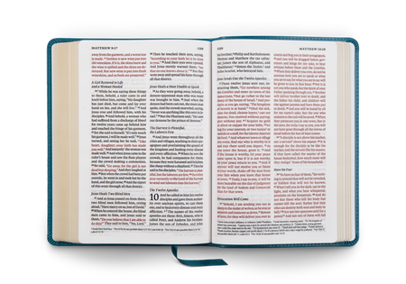 ESV Large Print Personal Size Bible, Red Letter – Leather by Crossway, product view 2