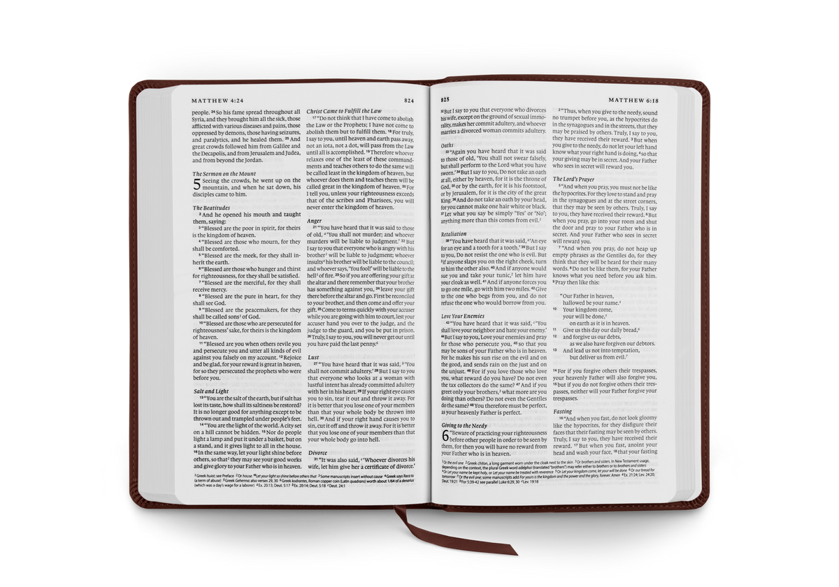 ESV Thinline Bible – Leather by Crossway, product view 2