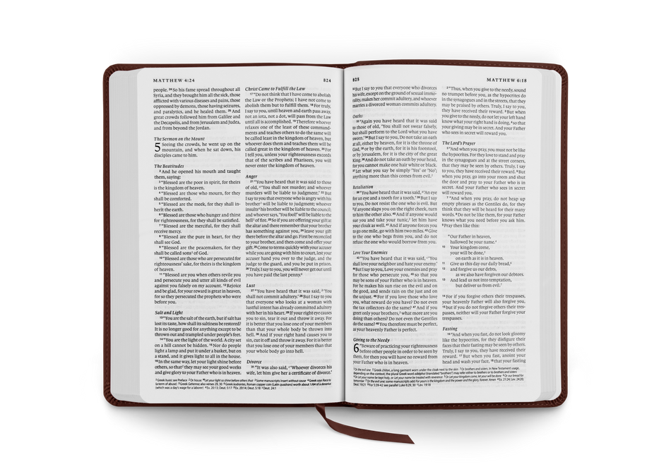 ESV Thinline Bible – Leather by Crossway, product view 2