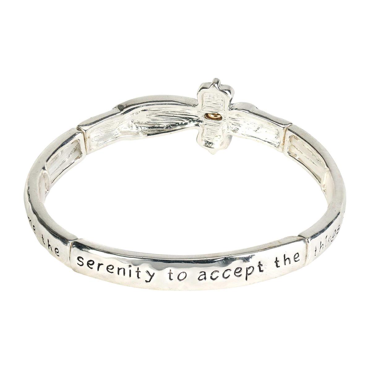 Bracelet Cross Serenity Prayer Sideways by Dicksons, product view 2
