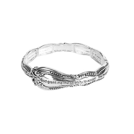 Bracelet Serenity Prayer Spoon Silver by Dicksons
