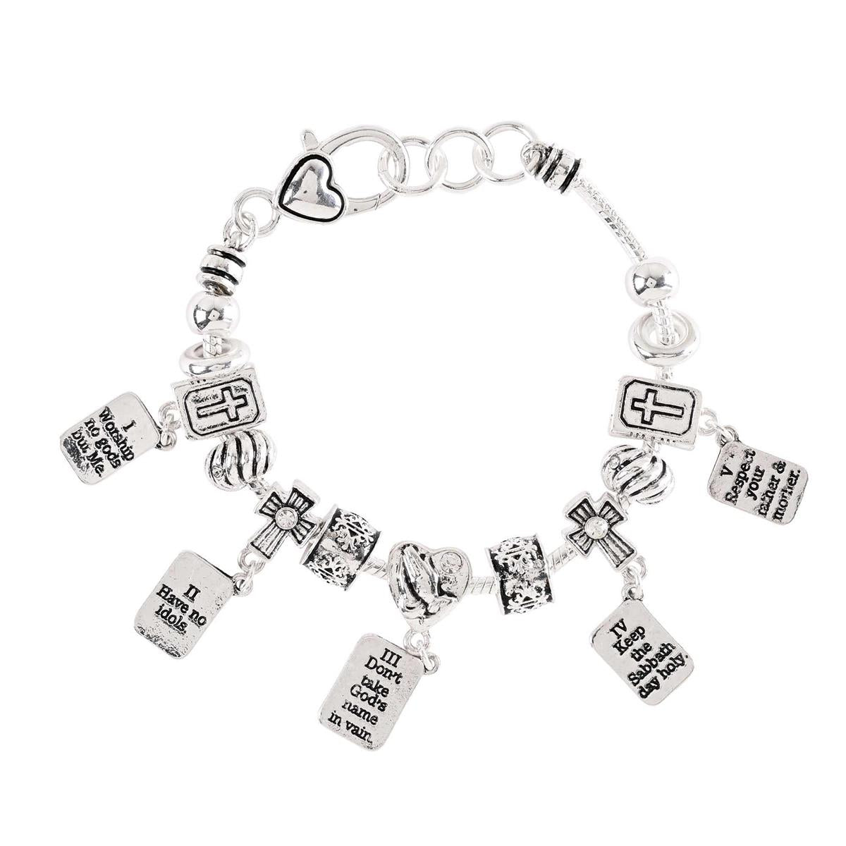 Bracelet 10 Commandments Silver Plated by Dicksons