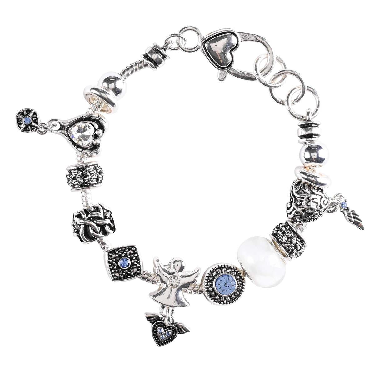 Bracelet Angel Multi Bead Snake Chain (30-4987T) by Dicksons