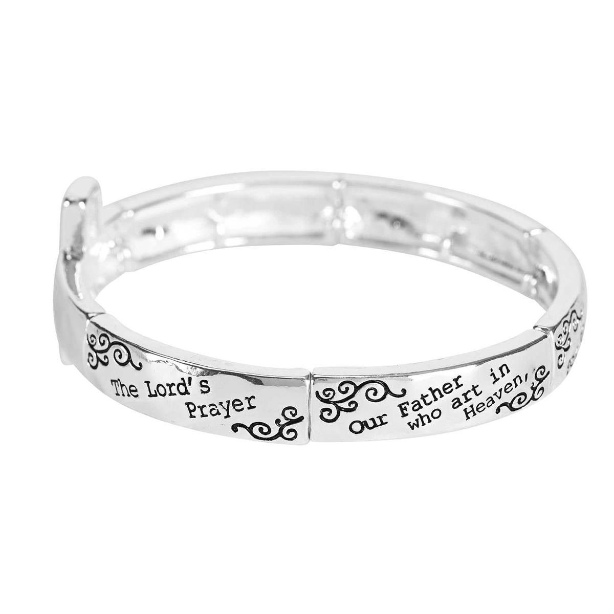 Stretch Bracelet Lords Prayer Cross by Dicksons, product view 2