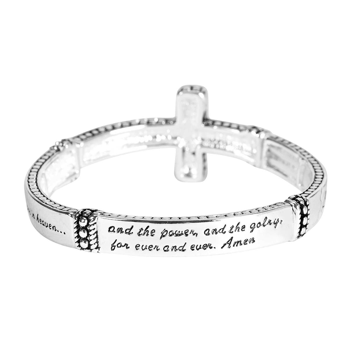 Stretch Bracelet Antiqued Lords Prayer by Dicksons, product view 3