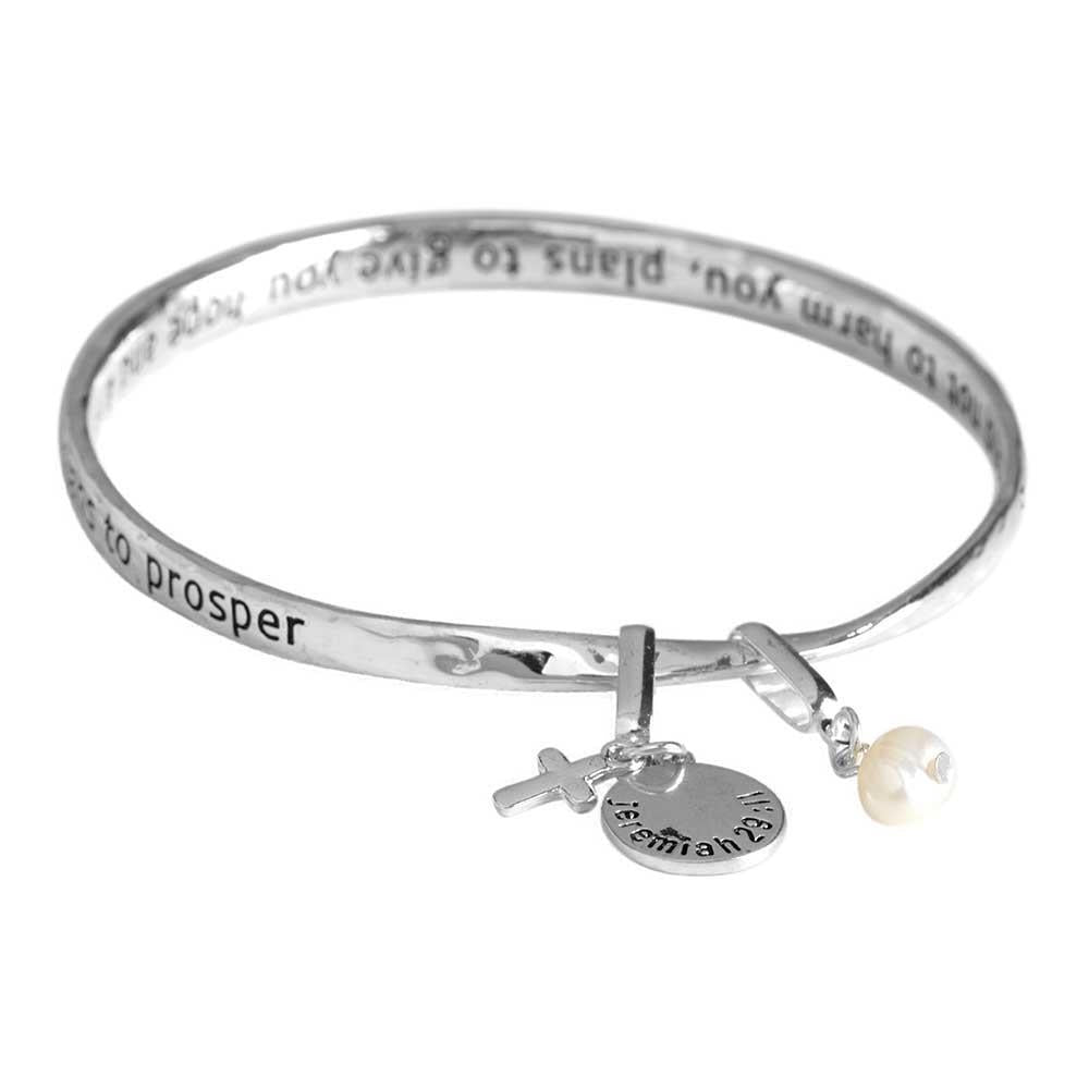 Bracelet Silver Plated 7" Mobius JER 29:11 by Dicksons