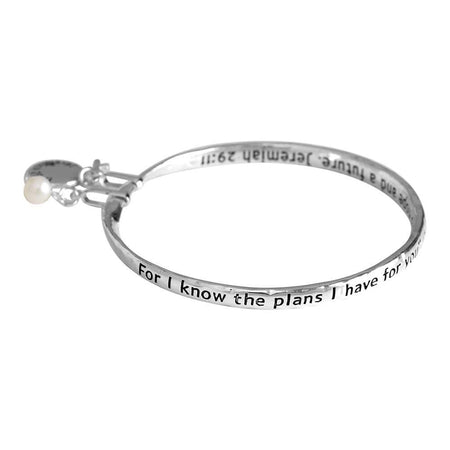 Bracelet Silver Plated 7" Mobius JER 29:11 by Dicksons, product view 2