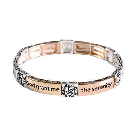 Bracelet Serenity Prayer Tile Stretch by Dicksons