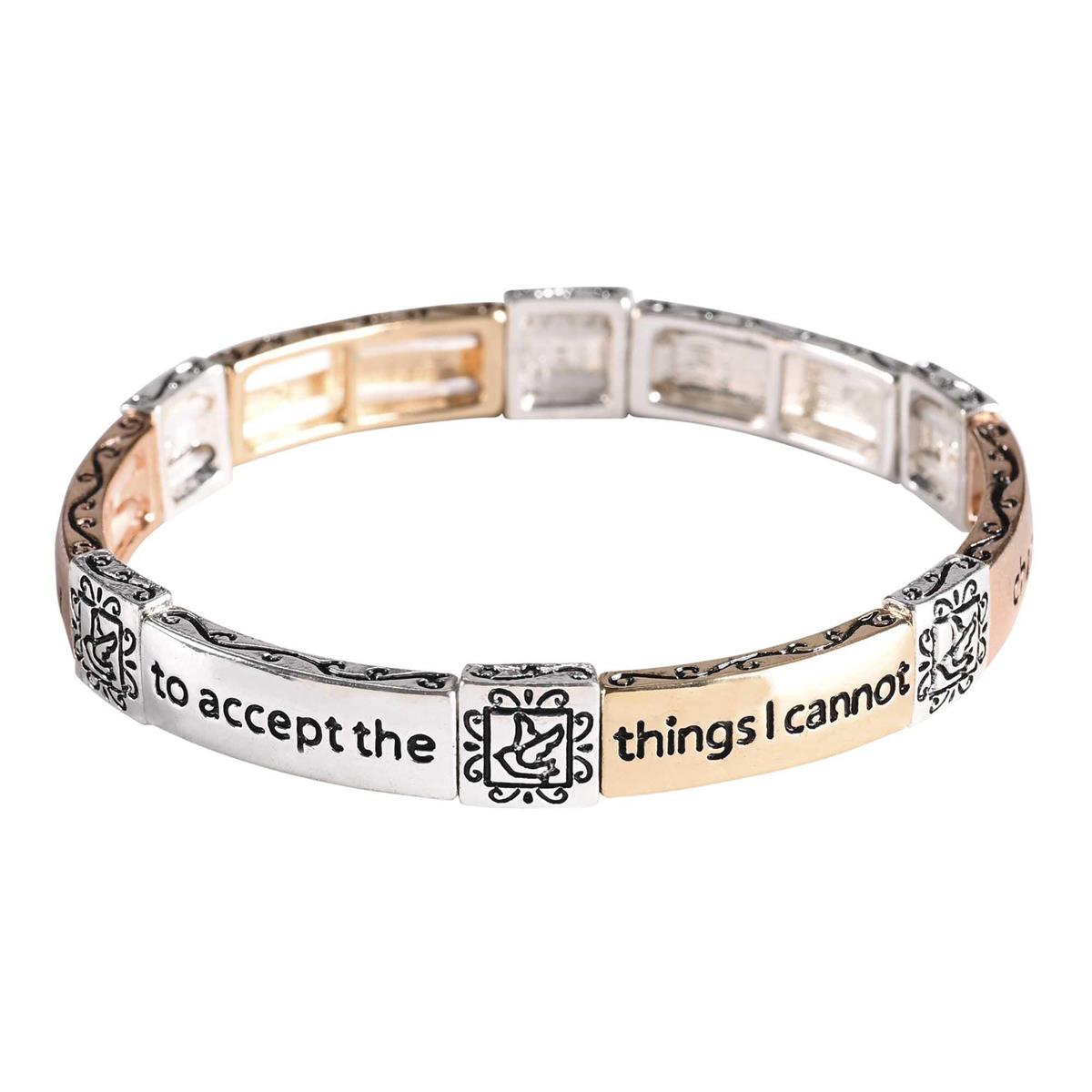 Bracelet Serenity Prayer Tile Stretch by Dicksons, product view 2