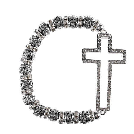 Stretch Bracelet Sideways Cross Bead by Dicksons