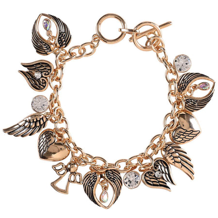 Bracelet Multi Angel Wings Gold Plate by Dicksons