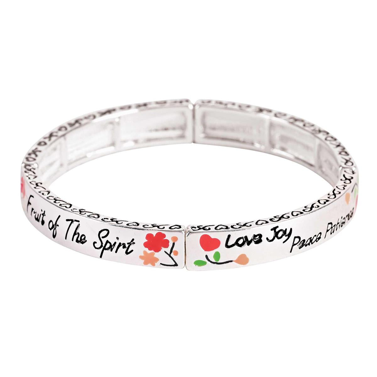Bracelet Fruit of the Spirit Floral Tile by Dicksons