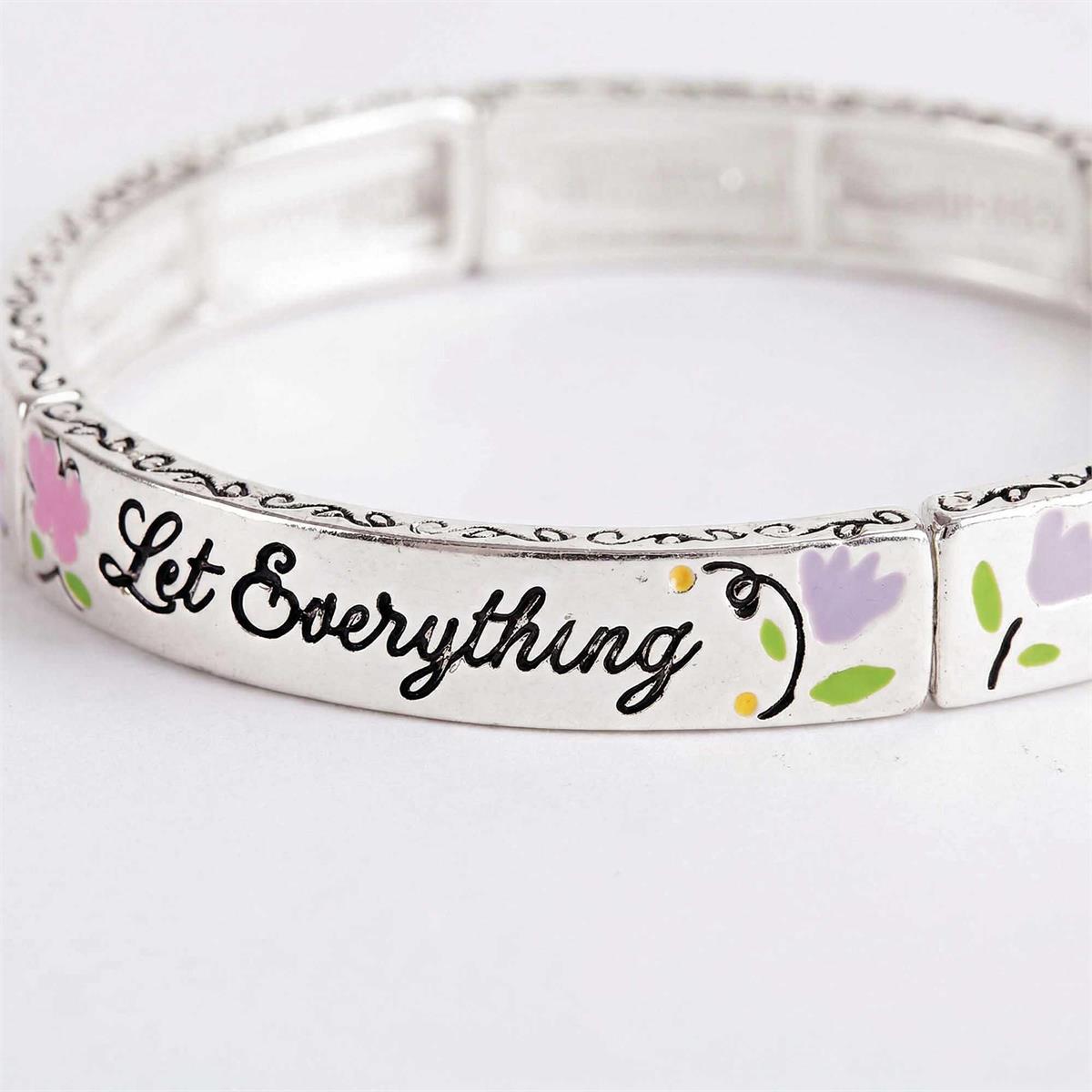 Bracelet Floral Praise the Lord Tile by Dicksons, product view 6