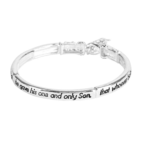 Bracelet Faith John3:16 Fish Tile by Dicksons, product view 2