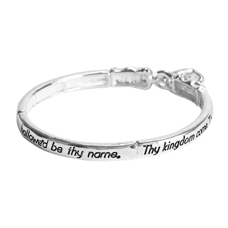 Bracelet Lords Prayer Scroll Heart Tile by Dicksons, product view 2