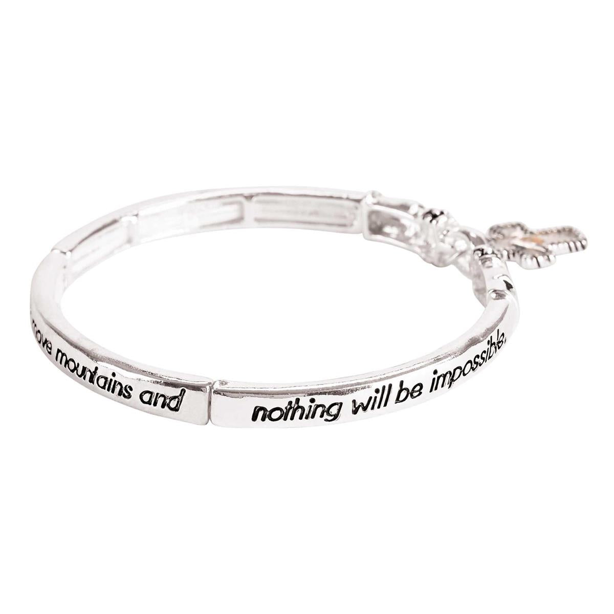 Bracelet Mustard Seed Engraved Tile by Dicksons, product view 2