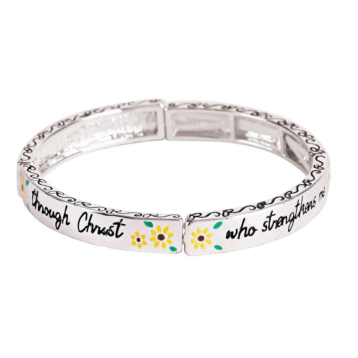 Bracelet Strength Through Christ Tile by Dicksons, product view 2
