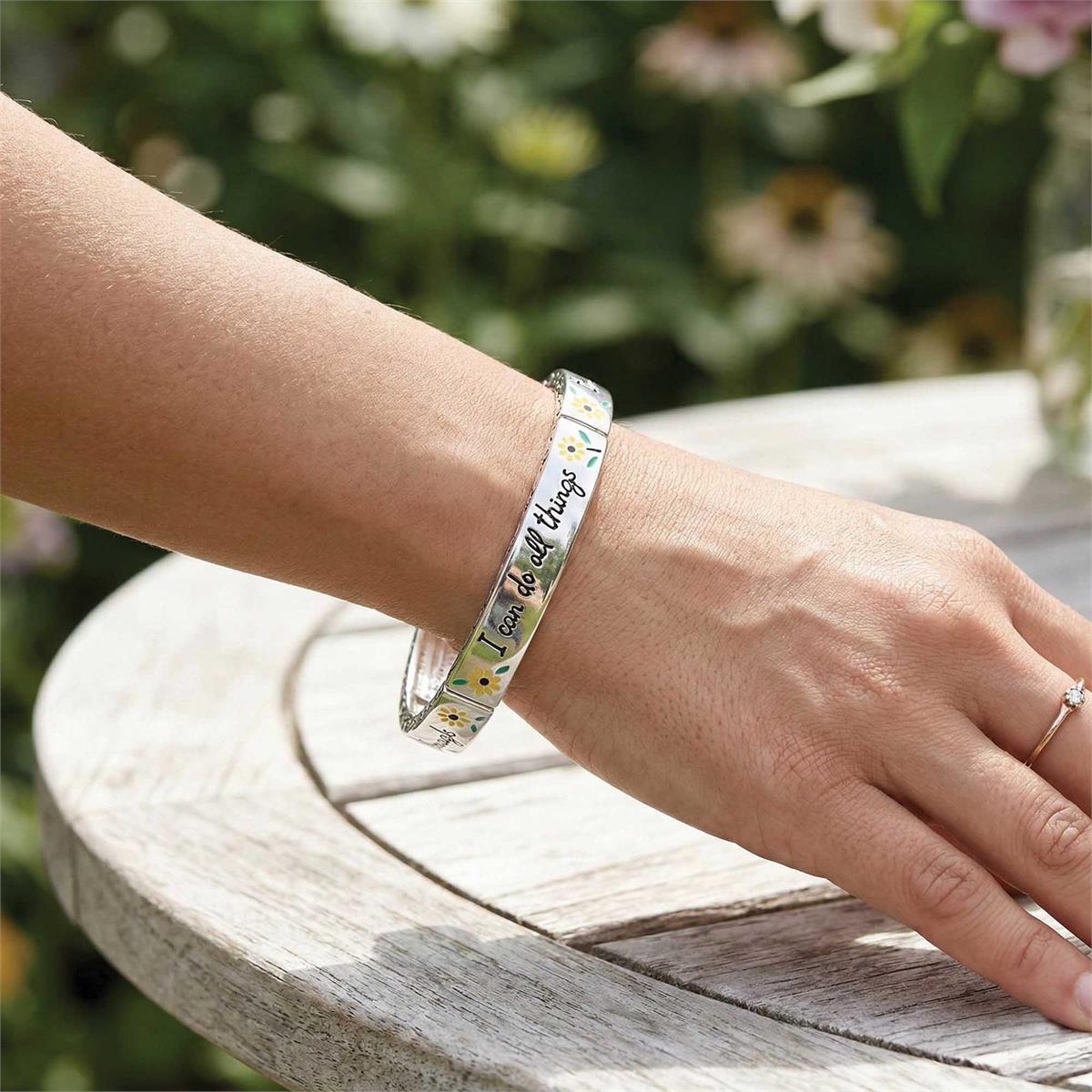 Bracelet Strength Through Christ Tile by Dicksons, product view 3